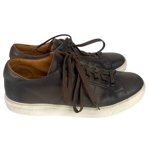 To Boot New York Colton Nappa Calf Leather Sneakers Men’s 8.5 Brown Luxury